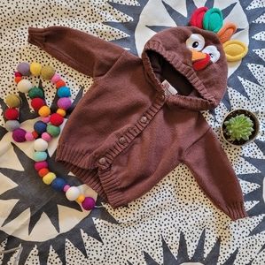 Thanksgiving/turkey hoodie sweater jacket